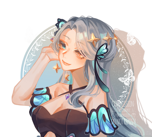 This is a commissioned artwork. The character belongs to @Chrysalia_Vt on twitter!